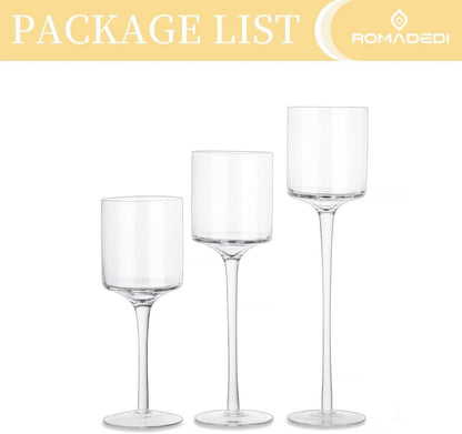 Teelichthalter Glas Kerzenständer Kerzenhalter Tischdeko Hochzeit