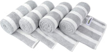 4er Pack Mikrofaser Handtuch Set Saugstark Weich 40x76cm Grau