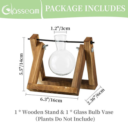 Vermehrungsstation Pflanzen Upgrade Zwiebel Vase Holzständer Glas