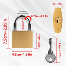 Vorhängeschloss 48mm mit 3 Schlüssel, robust und wasserdicht
