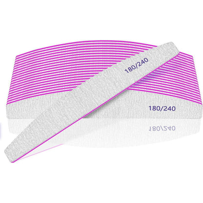 Professionelle Nagelfeilen 12 Stück 180/240 Naturnägel dicke