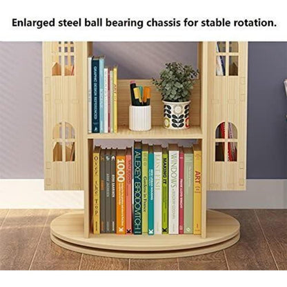Drehbares Bücherregal Kiefernholz – 360 Grad Standregal