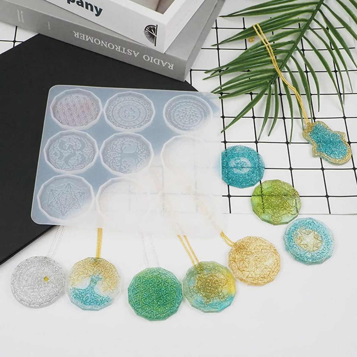 Silikonform Blume des Lebens für Schmuck & DIY Handwerk