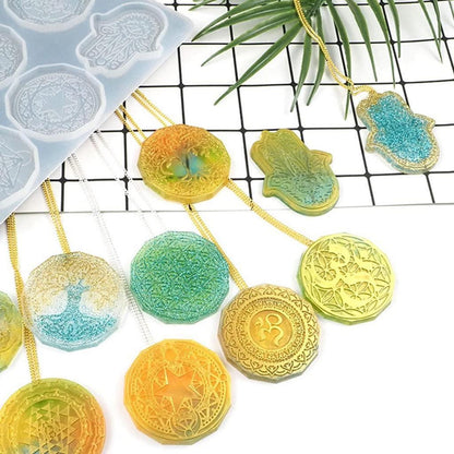 Silikonform Blume des Lebens für Schmuck & DIY Handwerk