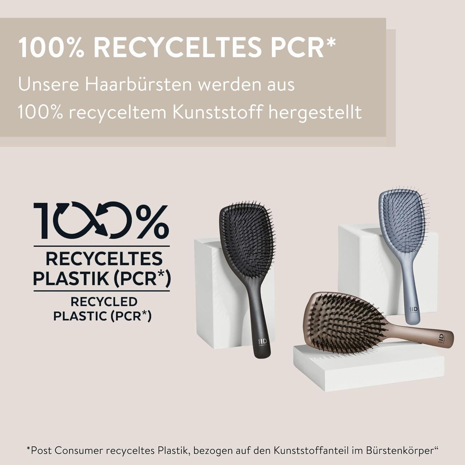 Beauty Hair ID Anti-Frizz Haarbürste Wildschweinborsten Hyaluron