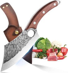 Ausbeinmesser Hackmesser Küchenmesser Damast Profi Wikinger Messer Sun