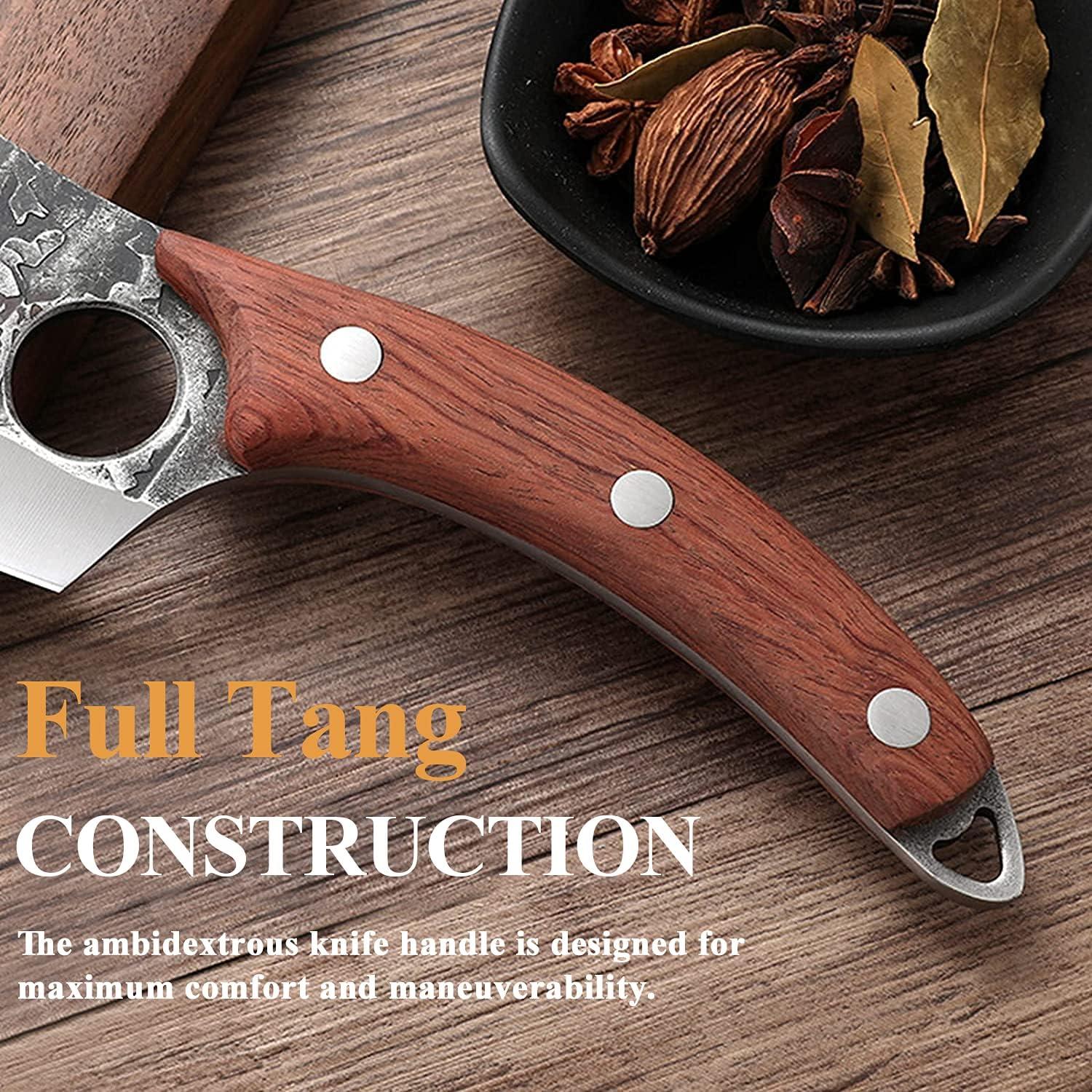 Ausbeinmesser Hackmesser Küchenmesser Damast Profi Wikinger Messer Sun