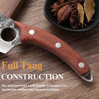 Ausbeinmesser Hackmesser Küchenmesser Damast Profi Wikinger Messer Sun