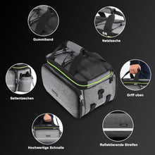 Fahrradtasche Gepäckträger Wasserdicht 20-35L Grau