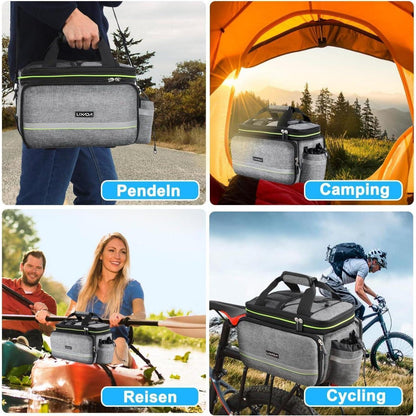 Fahrradtasche Gepäckträger Wasserdicht 20-35L Grau