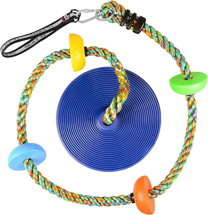 Kletterseil Schaukel Set mit Plattform und Scheibenschaukel