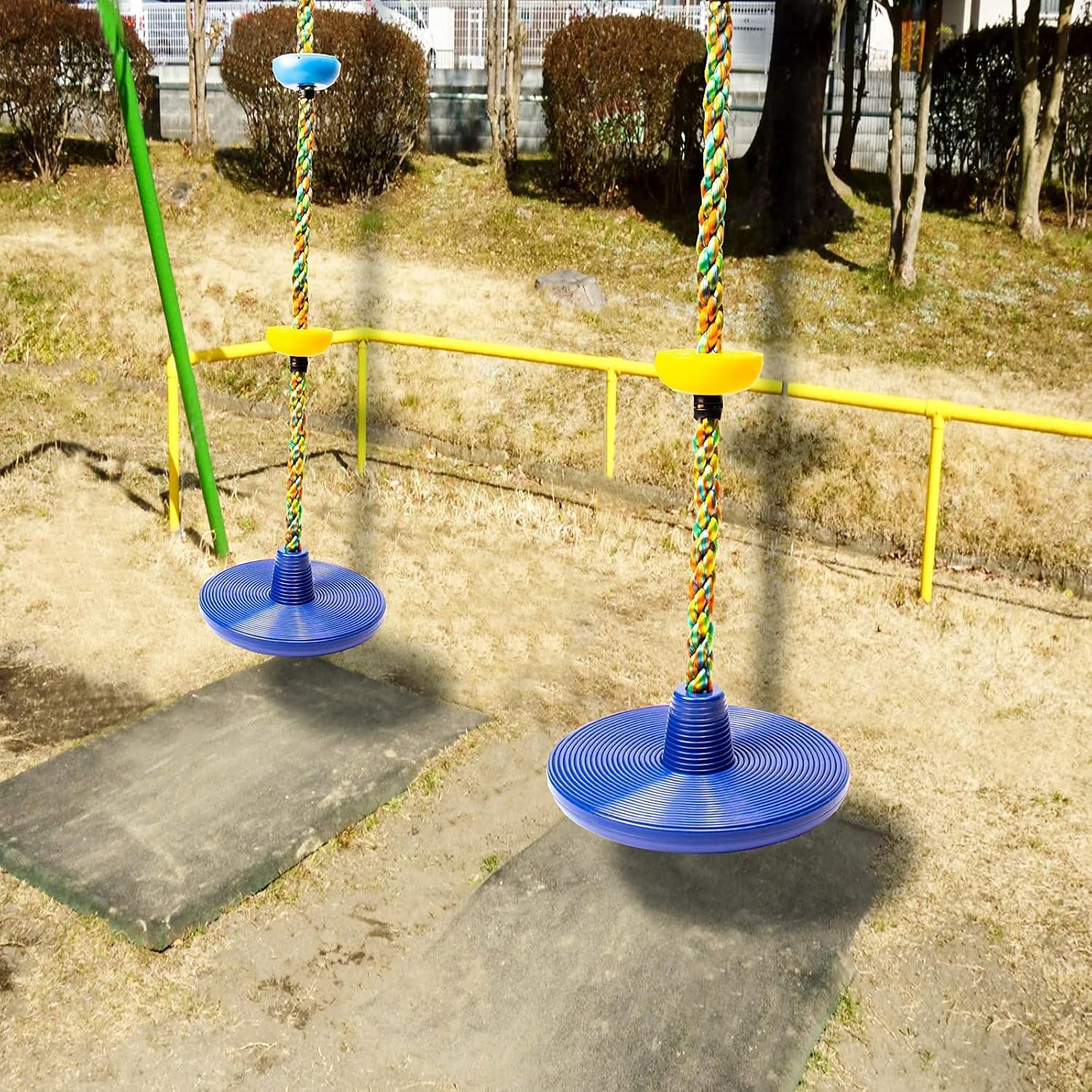 Kletterseil Schaukel Baum Kinderschaukel Plattform Scheibenschaukel Set