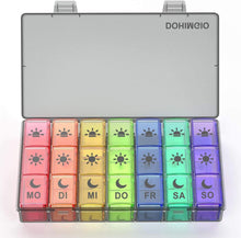 Tablettenbox 7 Tage 3 Fächer Pillendose Morgens Mittags Abends 21