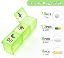 Tablettenbox 7 Tage 3 Fächer Schwarz Medikamentendosierer