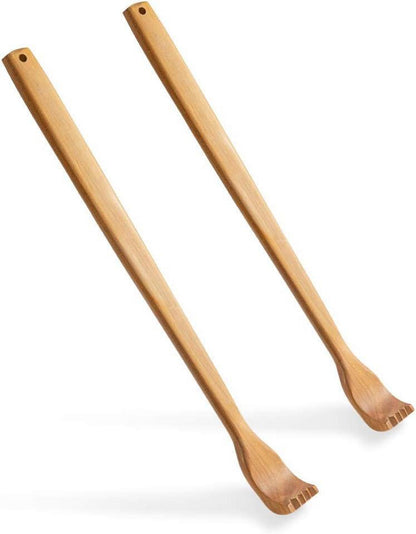 2er Set Holz Rückenkratzer Juckreiz Relief Entspannung Heftig