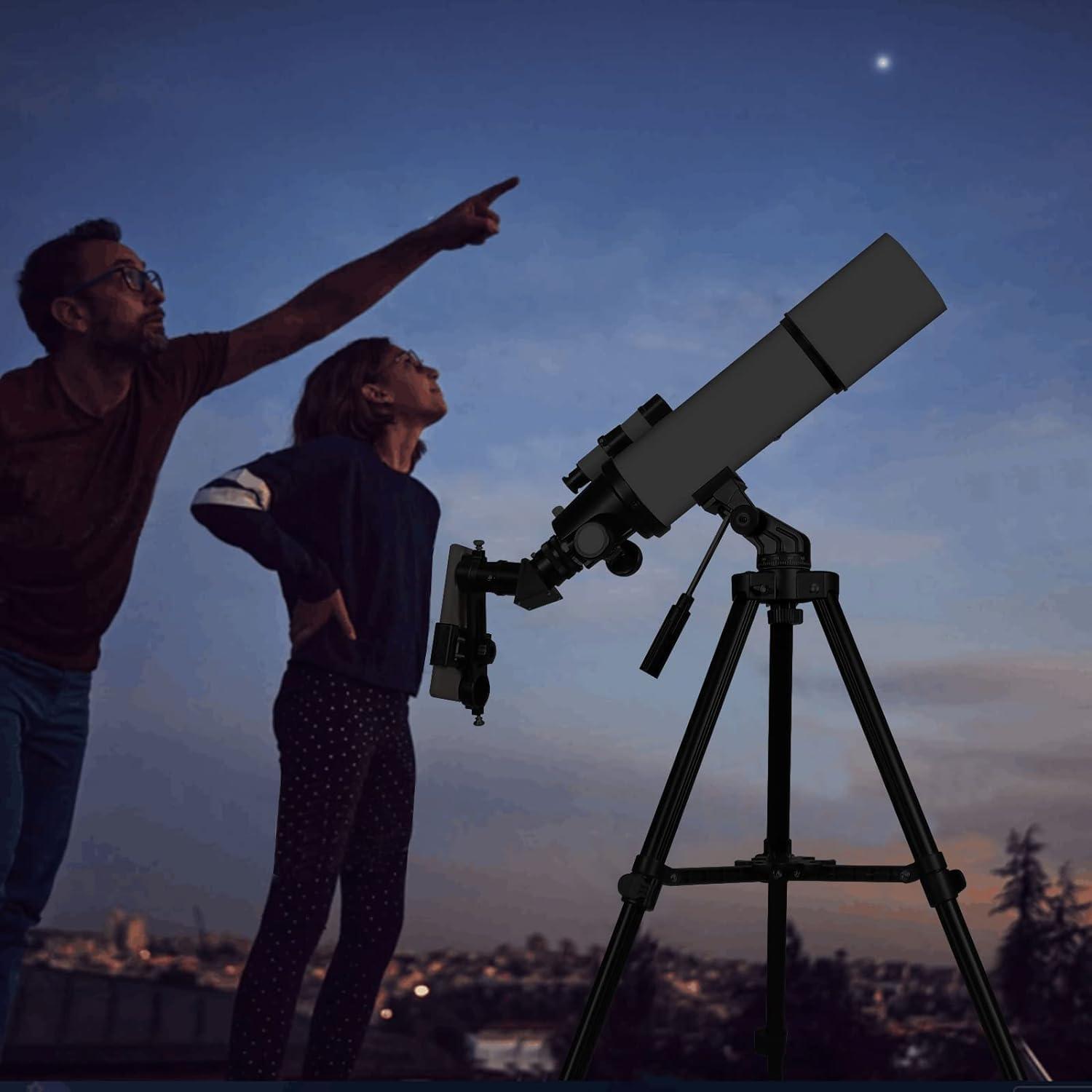 Teleskop für Astronomie, 80mm Aperture, 600mm Refraktor für Kinder