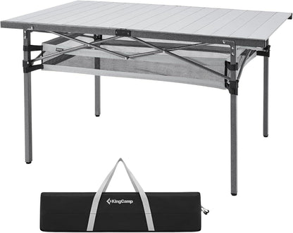 Klappbarer Campingtisch Aluminiumrahmen Tischplatte faltbar bis 80 kg