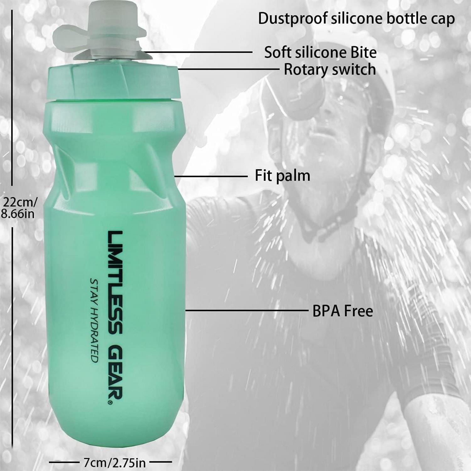 Fahrrad Flaschenhalter mit 21 Oz Trinkflasche Grün BPA Frei
