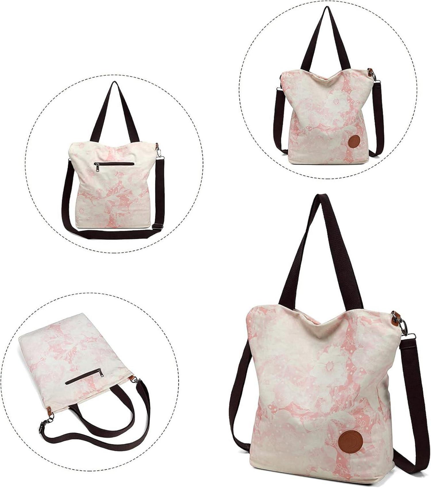 Damen Canvas Handtasche Schultertasche Multifunktionale Umhängetaschen