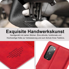 2023 Upgraded S20 FE Handyhülle Leder mit Standfunktion und