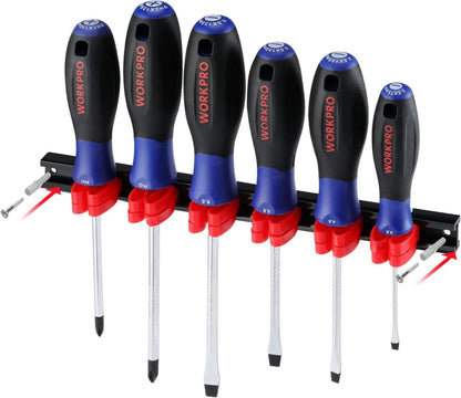 Schraubendreher Set Magnetisch 6-tlg Cr-V Stahl Halter rutschfester