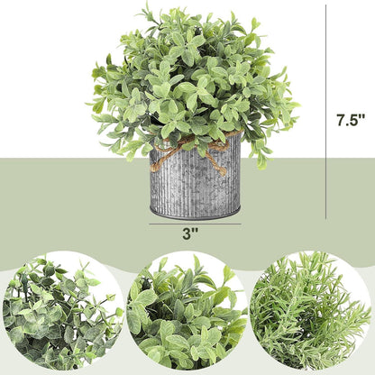 Künstliche Eukalyptus Pflanzen 3 Stück, Deko für Zuhause