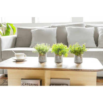 Künstliche Eukalyptus Pflanzen 3 Stück, Deko für Zuhause