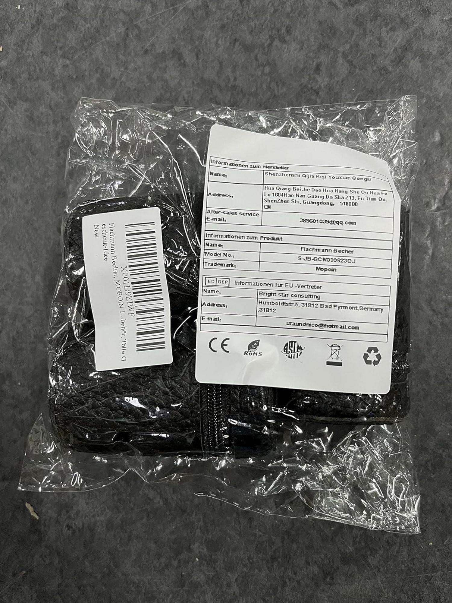 12er Set Edelstahl Schnapsgläser mit Leder-Tasche - Metallbecher