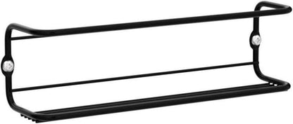 Vidor® 4er Gewürzregal Metall hängend Selbstklebend Schwarz 35x8x5.3cm