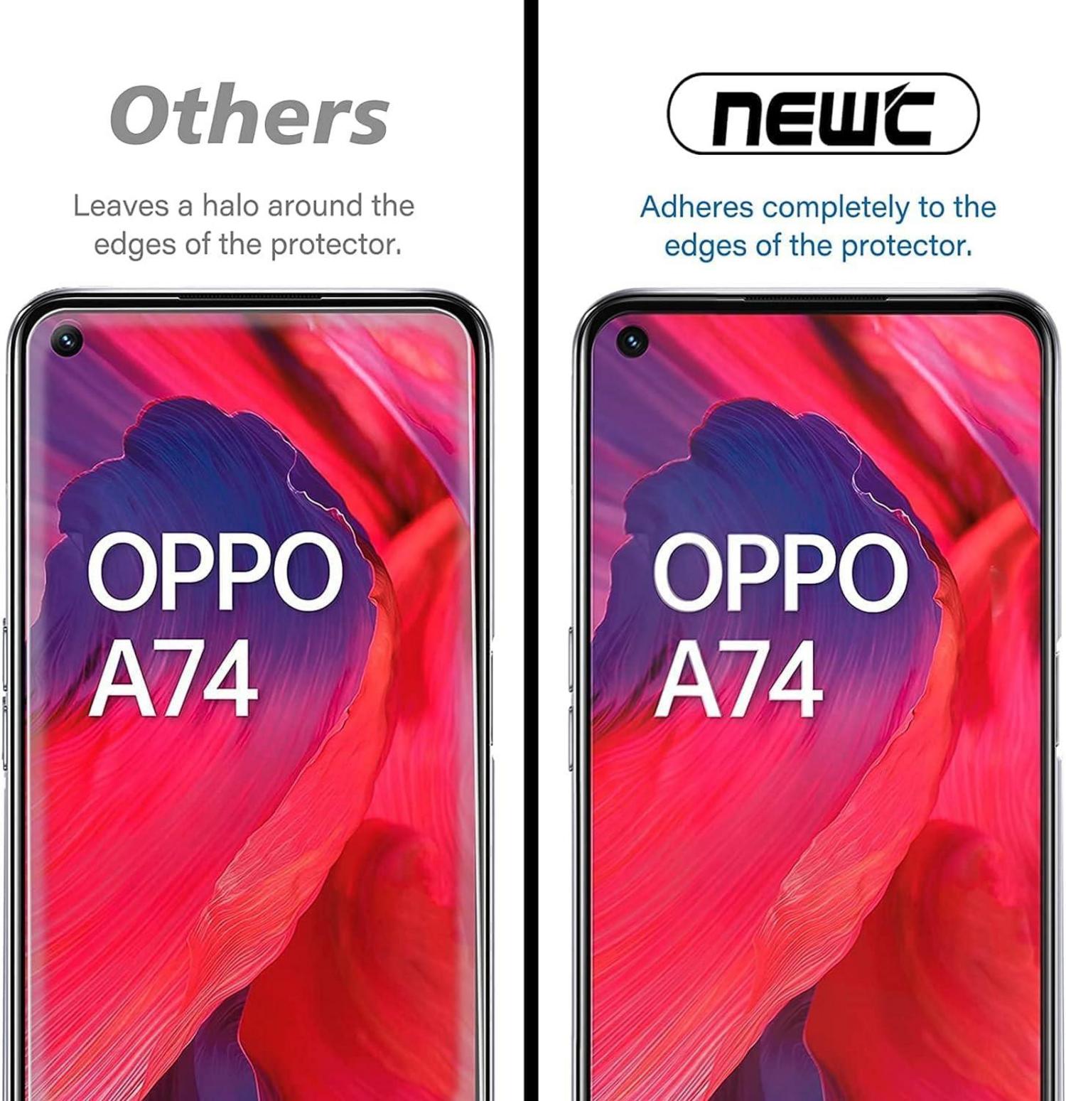 Panzer Schutzglas für Oppo A54 5G & A74 5G 2er Pack 9H Ultra-klar
