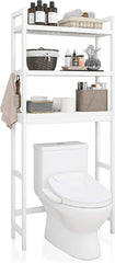 Toilettenregal Bambus Verstellbar Waschmaschinenregal mit 3