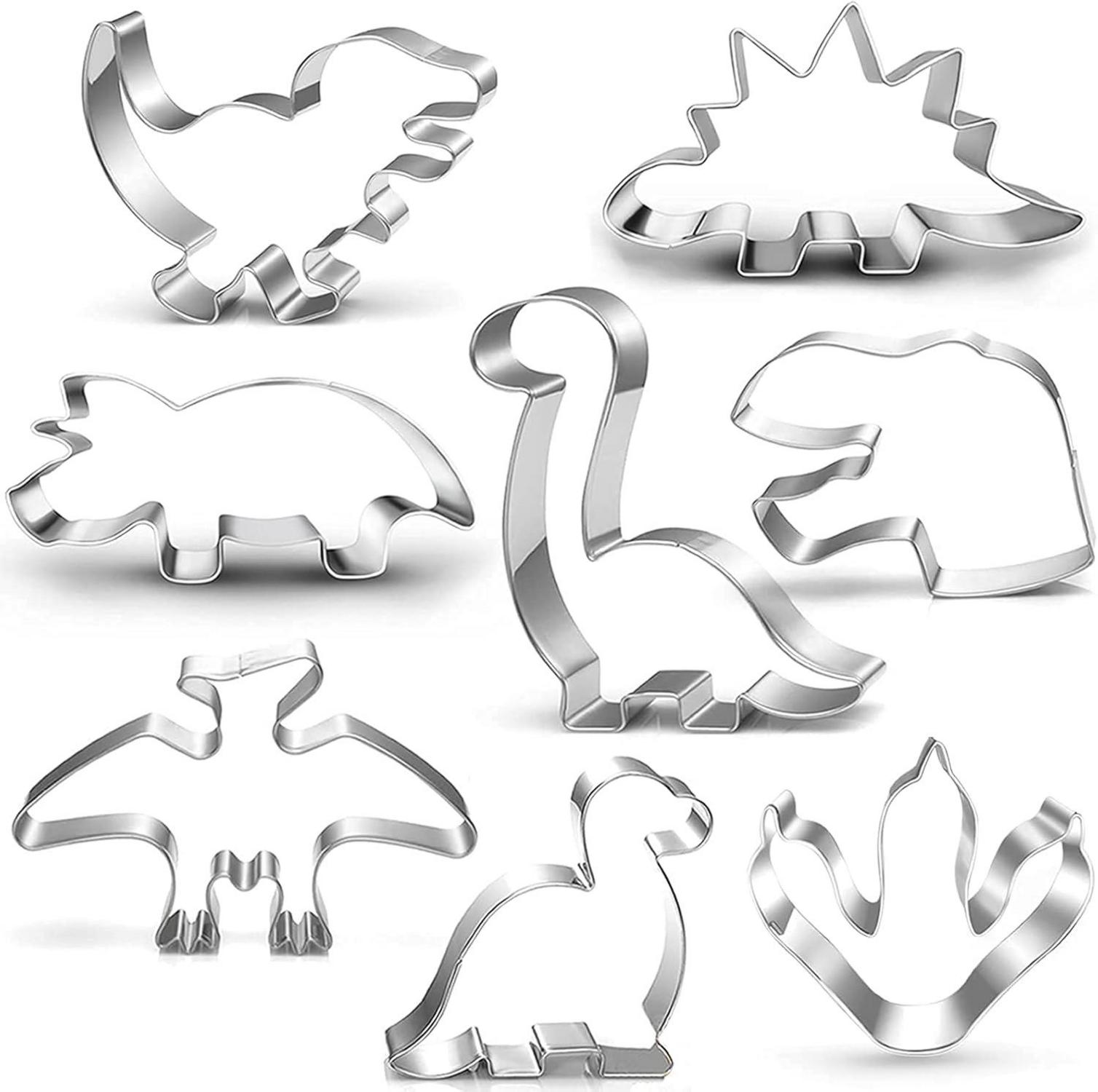 Dinosaurier Ausstecher Set 8-teilig für Kinder Dino Party