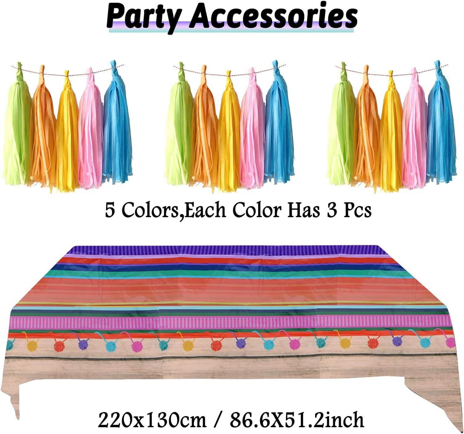 Mexikanische Fiesta Party Dekoration Set - Mehrfarbig