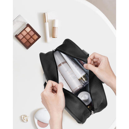 Große Schwarze Kulturbeutel Organizer Damen Wasserabweisend