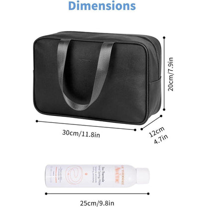 Große Schwarze Kulturbeutel Organizer Damen Wasserabweisend