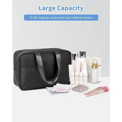 Große Schwarze Kulturbeutel Organizer Damen Wasserabweisend