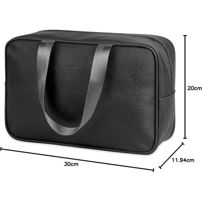 Große Schwarze Kulturbeutel Organizer Damen Wasserabweisend