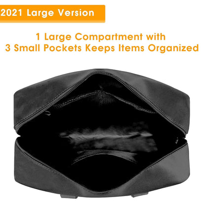 Große Schwarze Kulturbeutel Organizer Damen Wasserabweisend