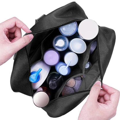 Narwey Große Kulturbeutel Schwarz Wasserabweisend Organizer