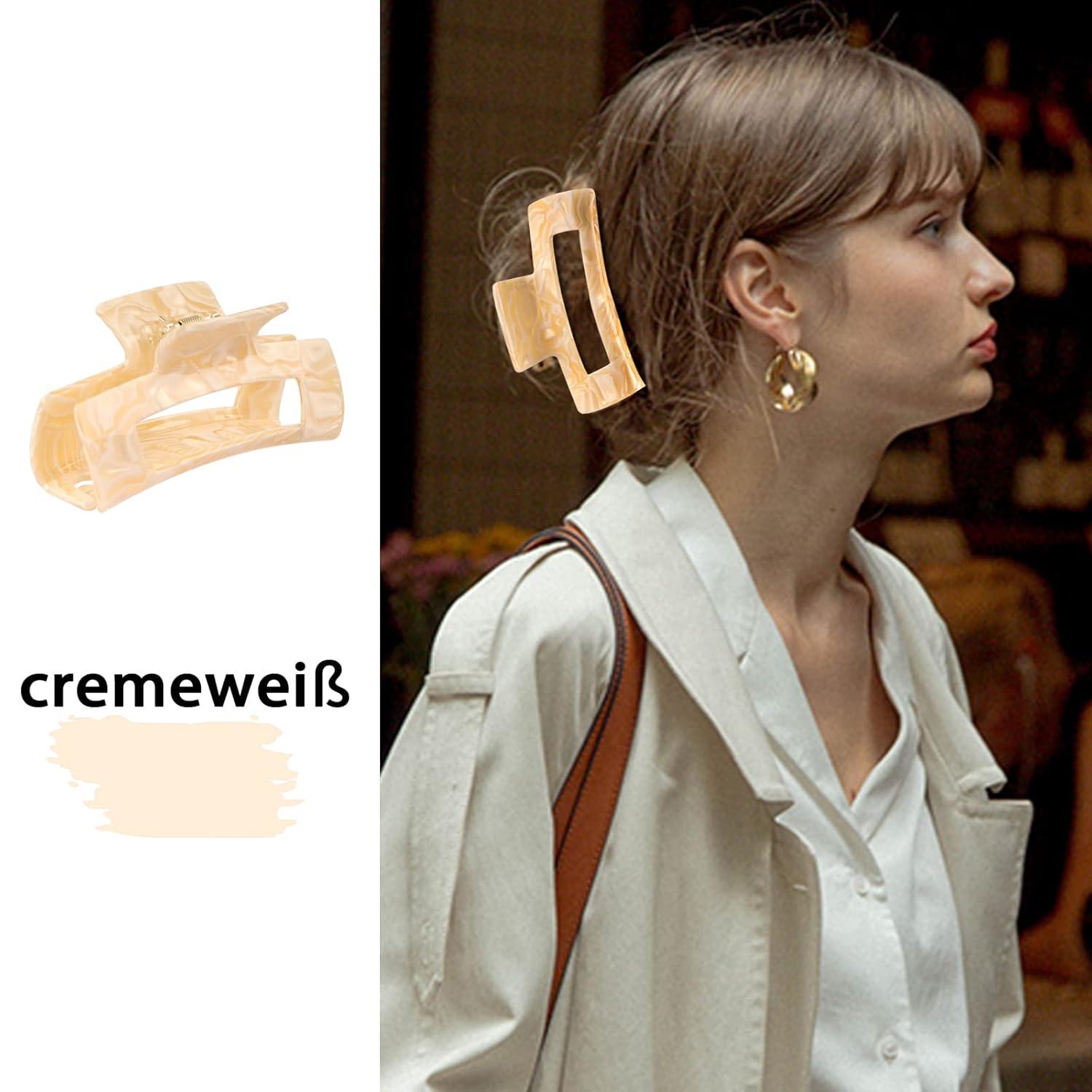 HaarKrallen Clips Acryl Bananen Barrettes Zelluloid Kiefer