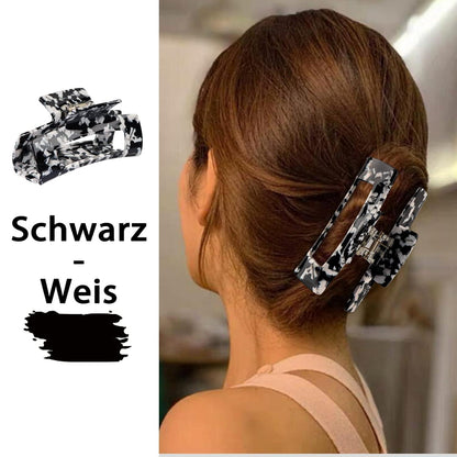 4er Set Acryl HaarKrallen Leopard Druck Haarklammern für Frauen Girls 10cm