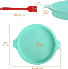Silikon Schichtkuchen Backform Set Rund 20 cm 4 Stück mit