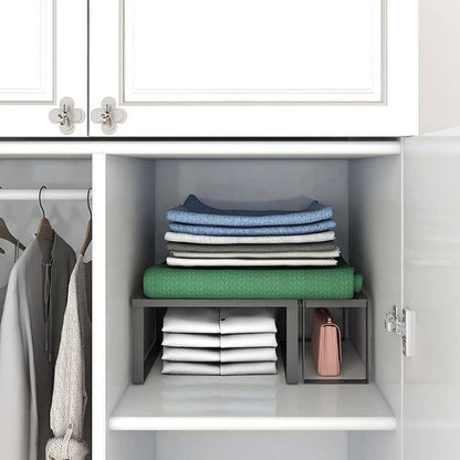 YunNasi Schrankregal Stapelbar Edelstahl Küchenregal Organizer 1 Stück