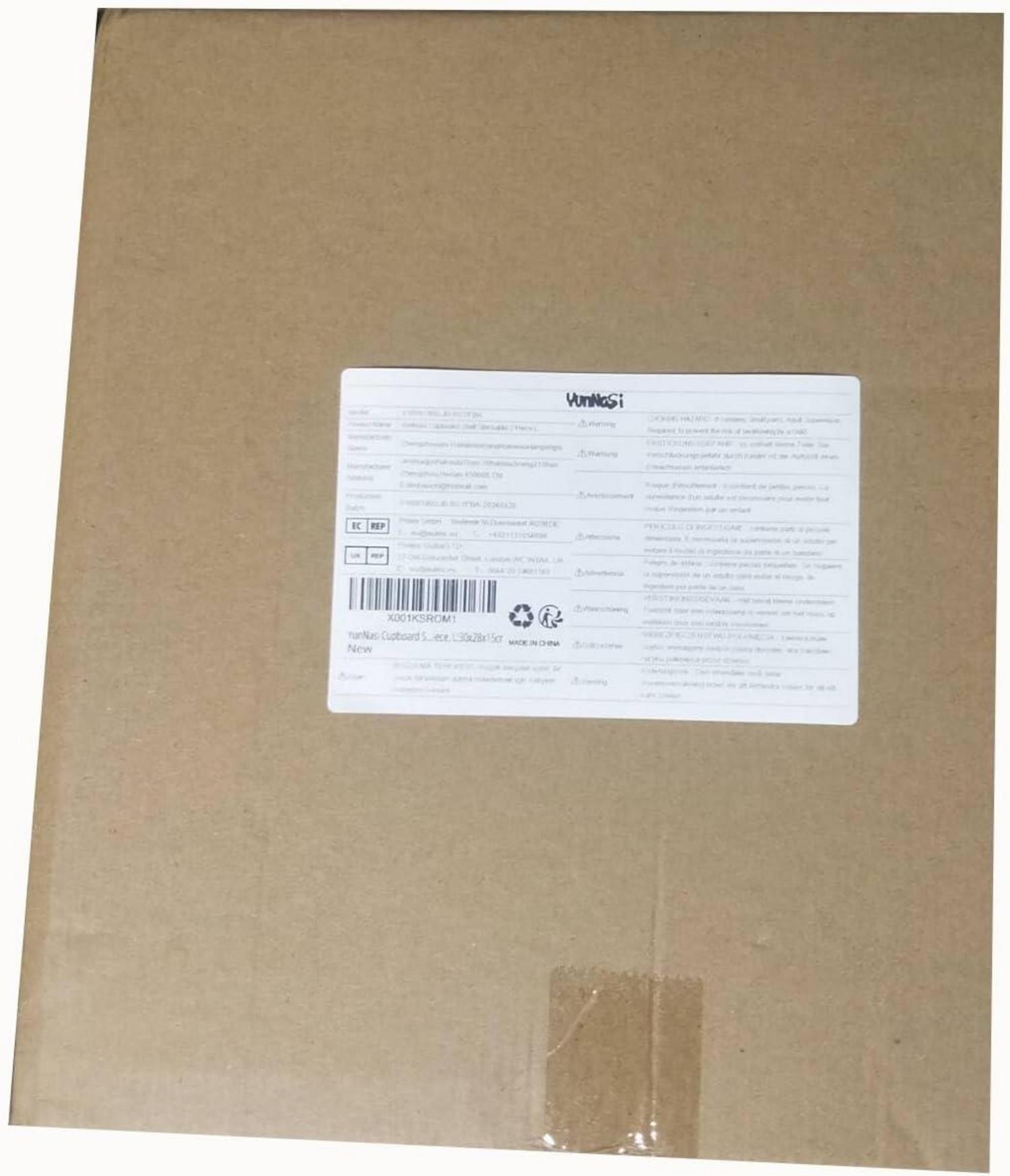 YunNasi Stapelbares Schrankregal Edelstahl Küche Badezimmer Organizer 2 Stk M