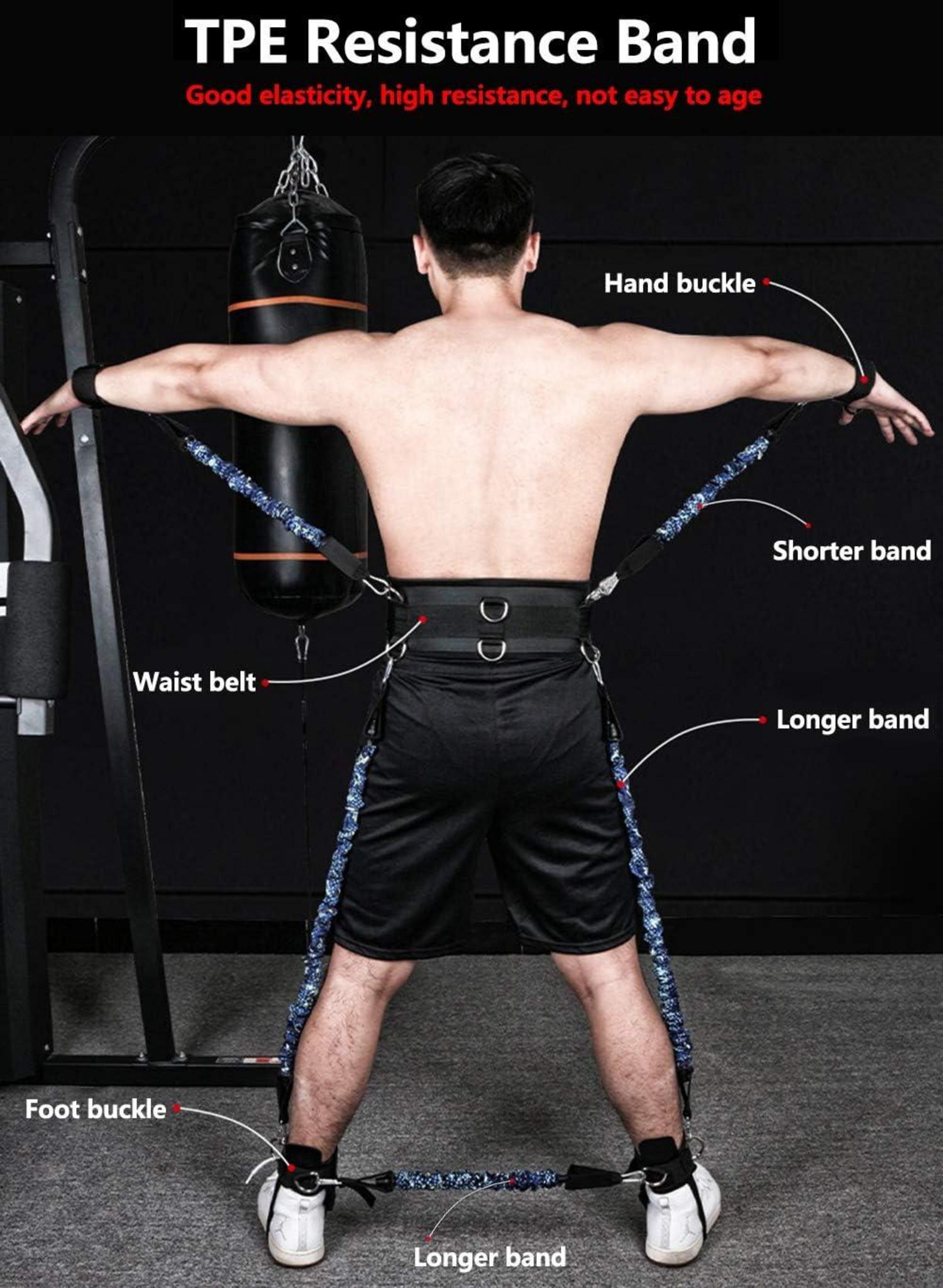 Widerstandsbänder Boxen Resistance Bands 300lbs Grün