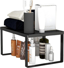 Schrankregal Stapelbar Edelstahl Küchenregal Organizer 30x20x15cm