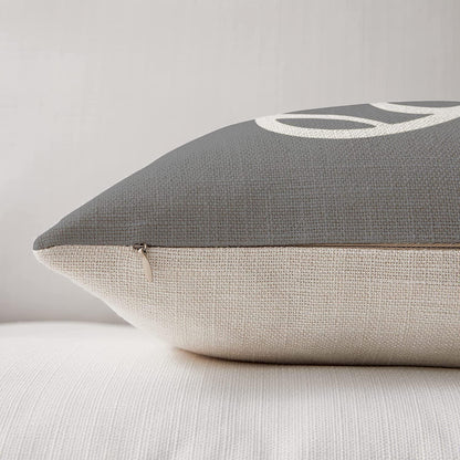 Kissenbezüge 40x40 Leinen Grau Set 4er Outdoor Sofa Bett