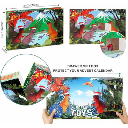 ANOTION 2024 Dinosaurier Adventskalender für Kinder - 24