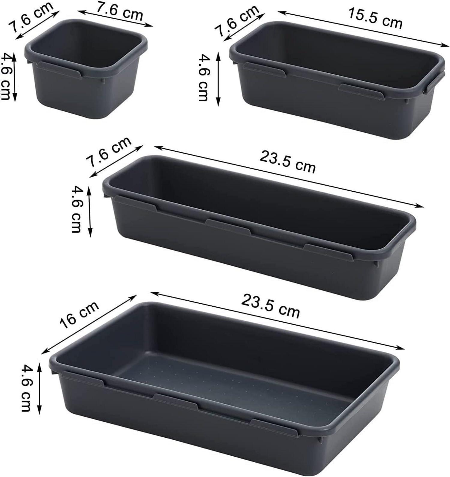 Schubladen Organizer 42-teilig für Kosmetik Schreibtisch