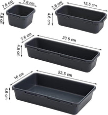 Schubladen Organizer 42-teilig für Kosmetik Schreibtisch